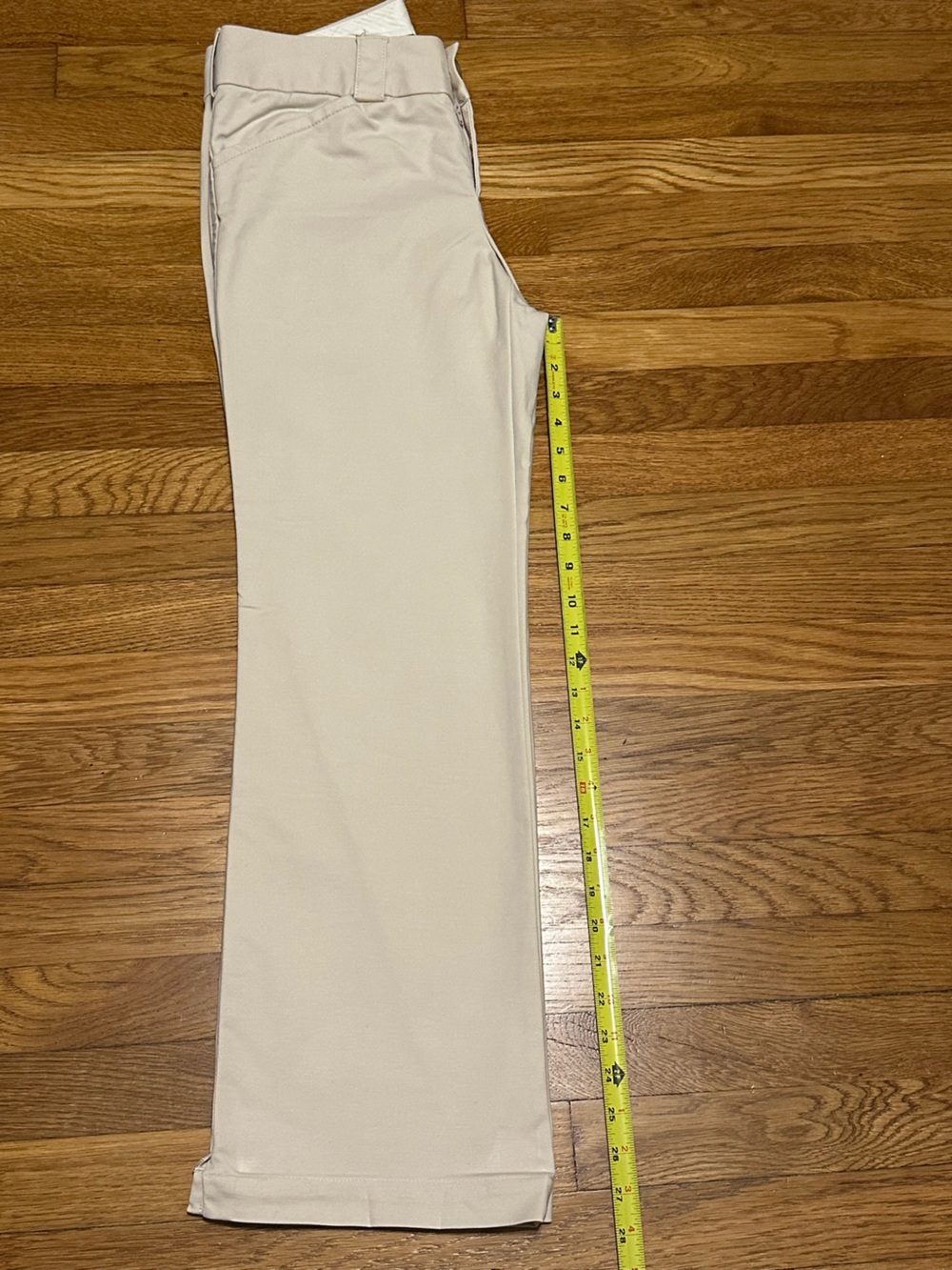 Banana Republic Martin Fit Sand Khaki Straight Wide-Leg Pants - Picture 7 of 8